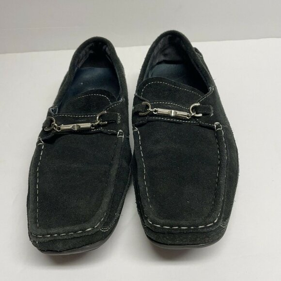 LA Milano Black Leather Loafer step in Men's Boat Shoes Leather Italy Collection - Picture 3 of 7